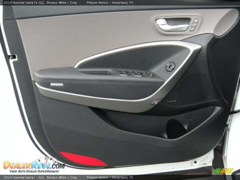 2014 Hyundai Santa Fe GLS Monaco White / Gray Photo #23