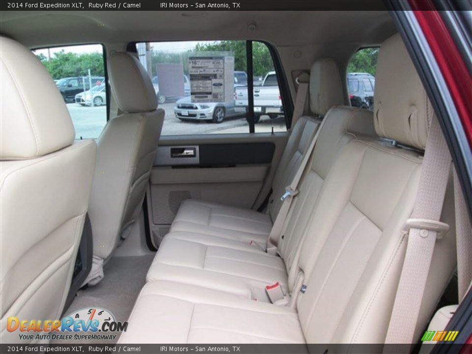 2014 Ford Expedition XLT Ruby Red / Camel Photo #14