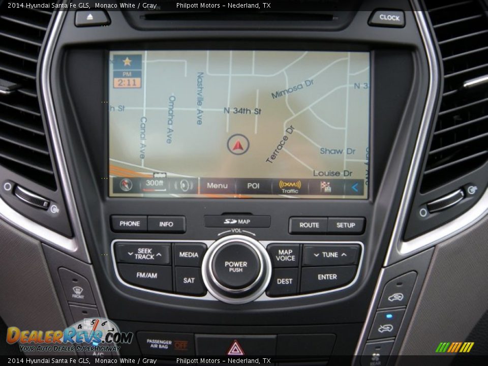 2014 Hyundai Santa Fe GLS Monaco White / Gray Photo #30