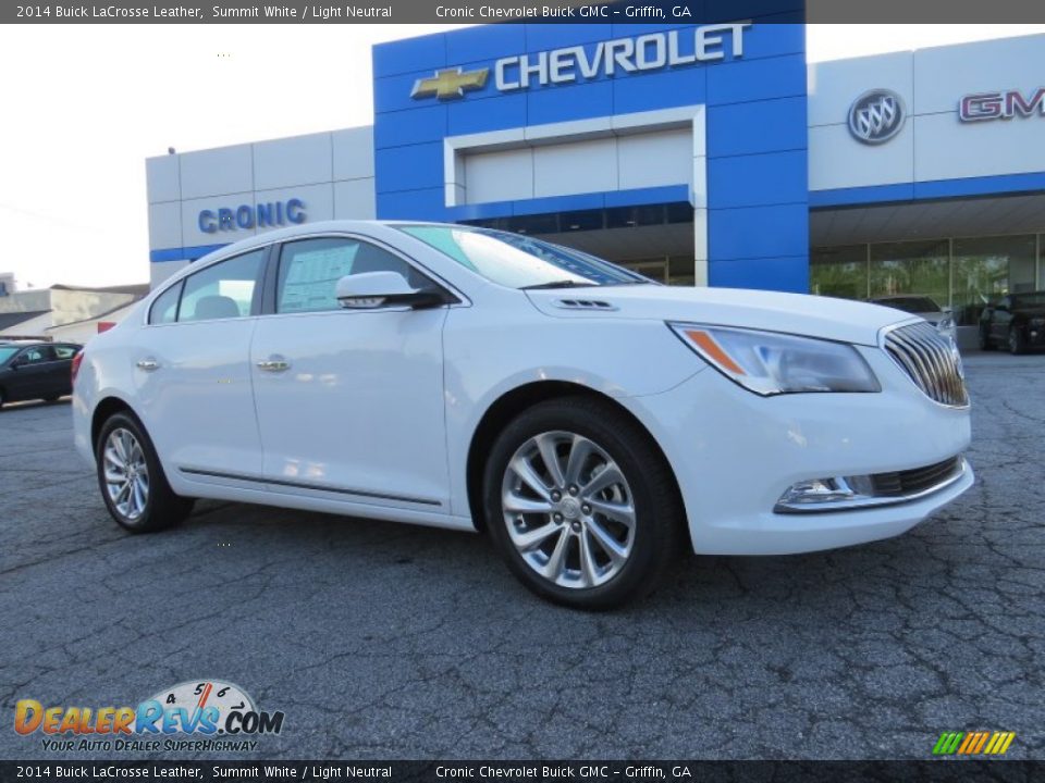 2014 Buick LaCrosse Leather Summit White / Light Neutral Photo #1