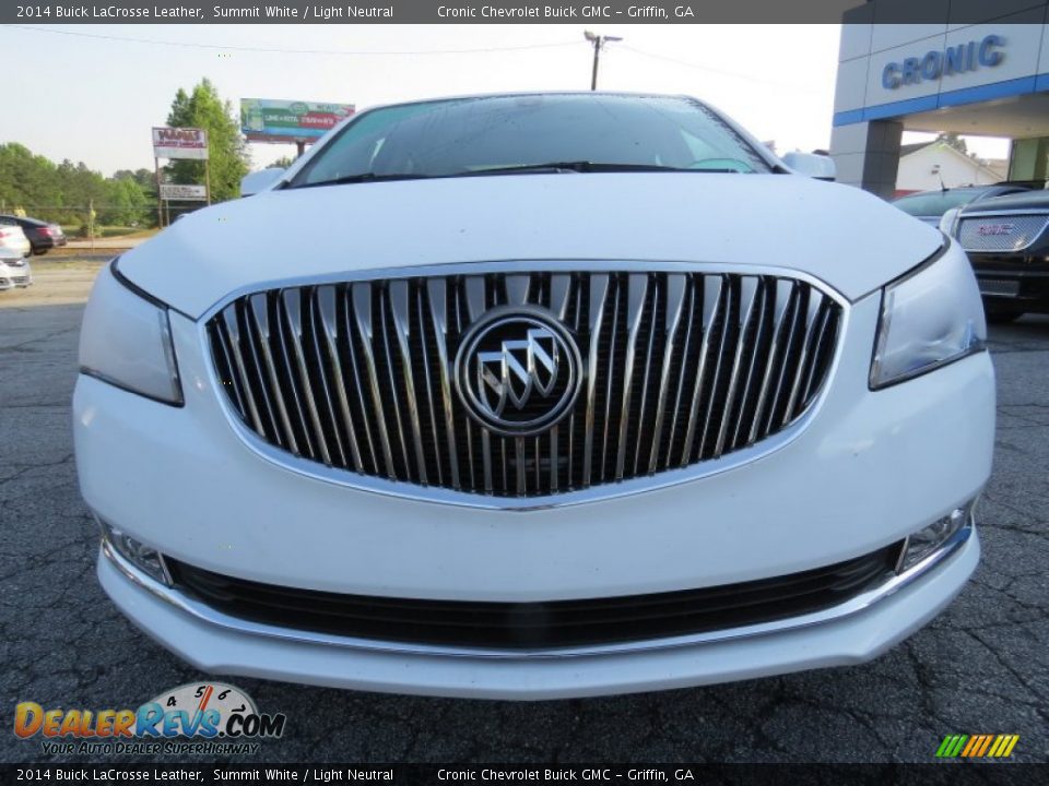 2014 Buick LaCrosse Leather Summit White / Light Neutral Photo #2