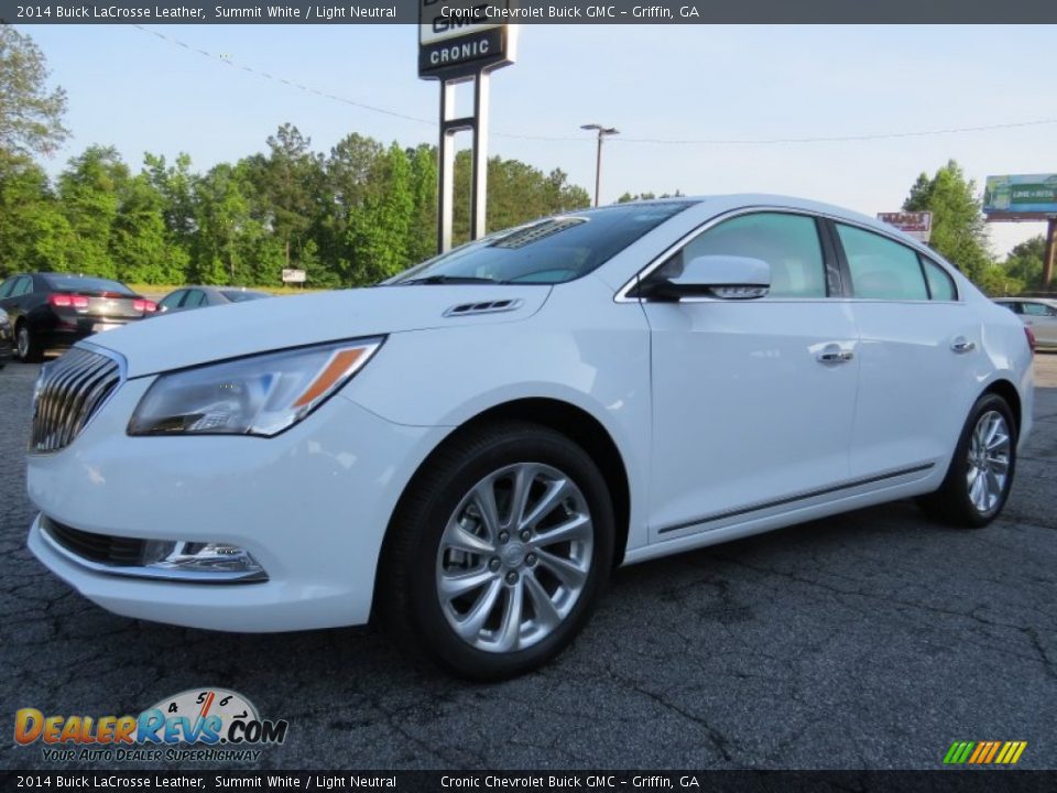 2014 Buick LaCrosse Leather Summit White / Light Neutral Photo #3