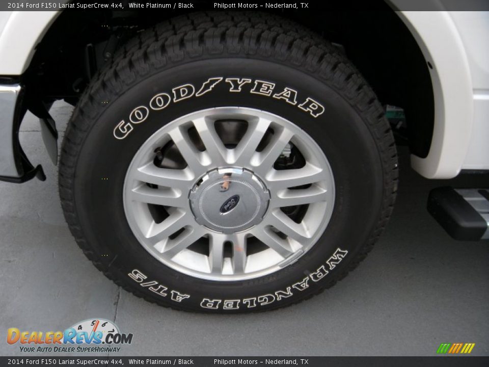 2014 Ford F150 Lariat SuperCrew 4x4 White Platinum / Black Photo #11