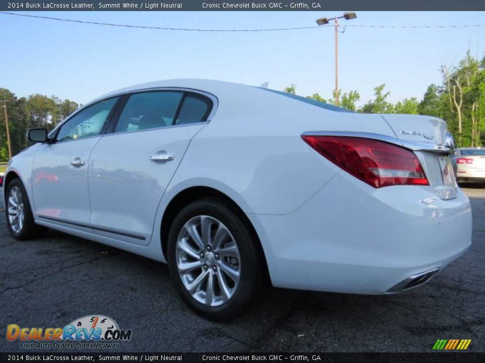 2014 Buick LaCrosse Leather Summit White / Light Neutral Photo #5