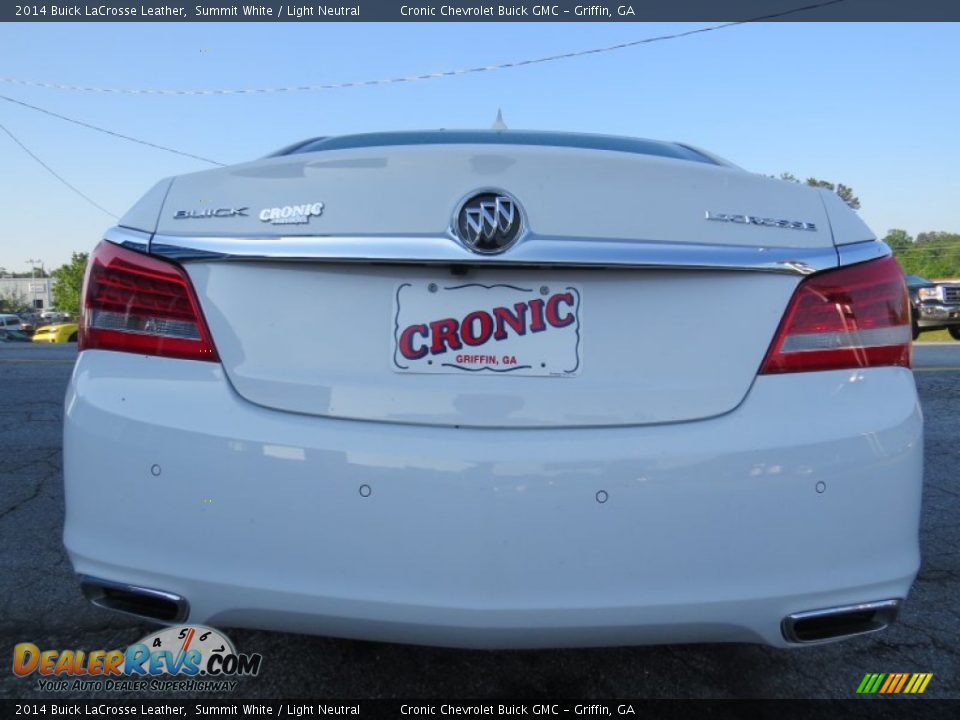 2014 Buick LaCrosse Leather Summit White / Light Neutral Photo #6