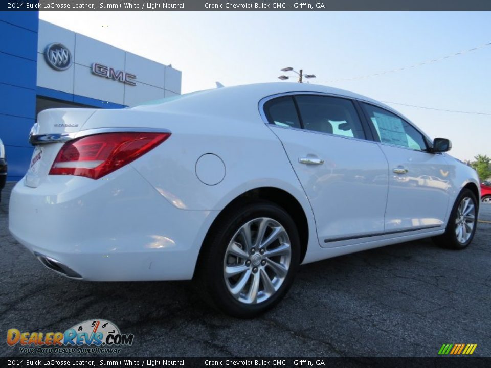 2014 Buick LaCrosse Leather Summit White / Light Neutral Photo #7