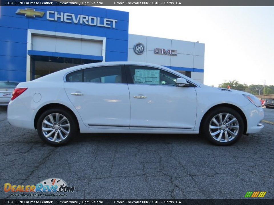 2014 Buick LaCrosse Leather Summit White / Light Neutral Photo #8