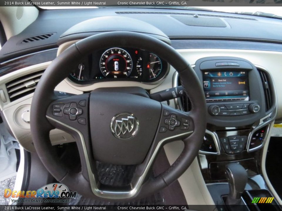 2014 Buick LaCrosse Leather Summit White / Light Neutral Photo #11