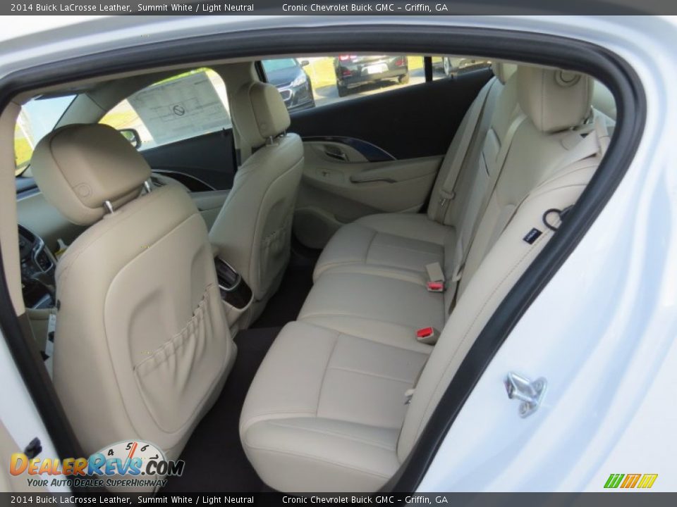 2014 Buick LaCrosse Leather Summit White / Light Neutral Photo #12