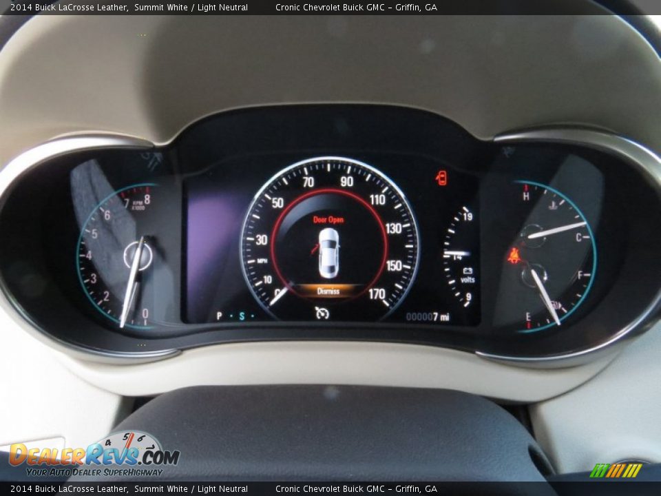 2014 Buick LaCrosse Leather Summit White / Light Neutral Photo #14