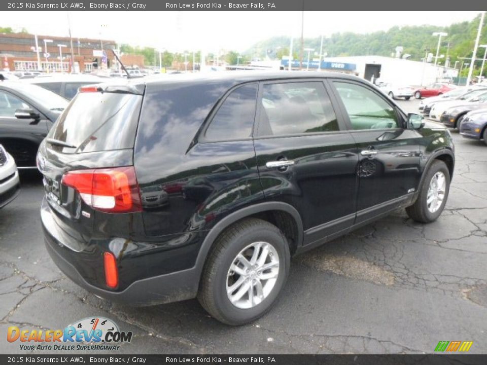 2015 Kia Sorento LX AWD Ebony Black / Gray Photo #8