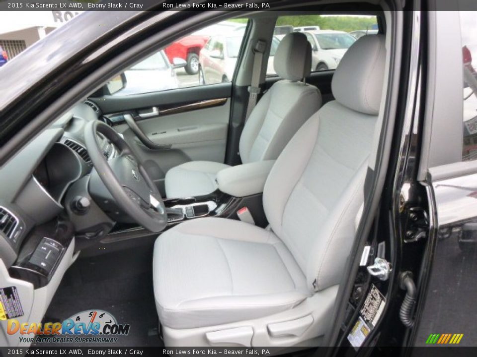 2015 Kia Sorento LX AWD Ebony Black / Gray Photo #10