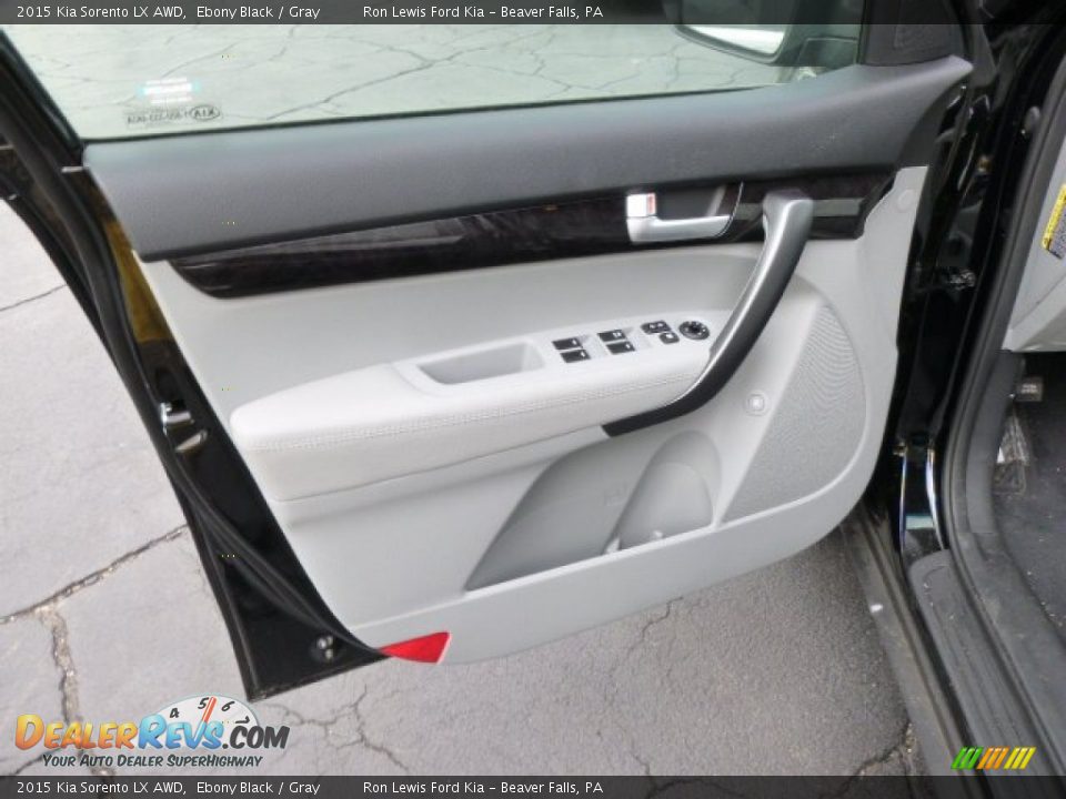 2015 Kia Sorento LX AWD Ebony Black / Gray Photo #11