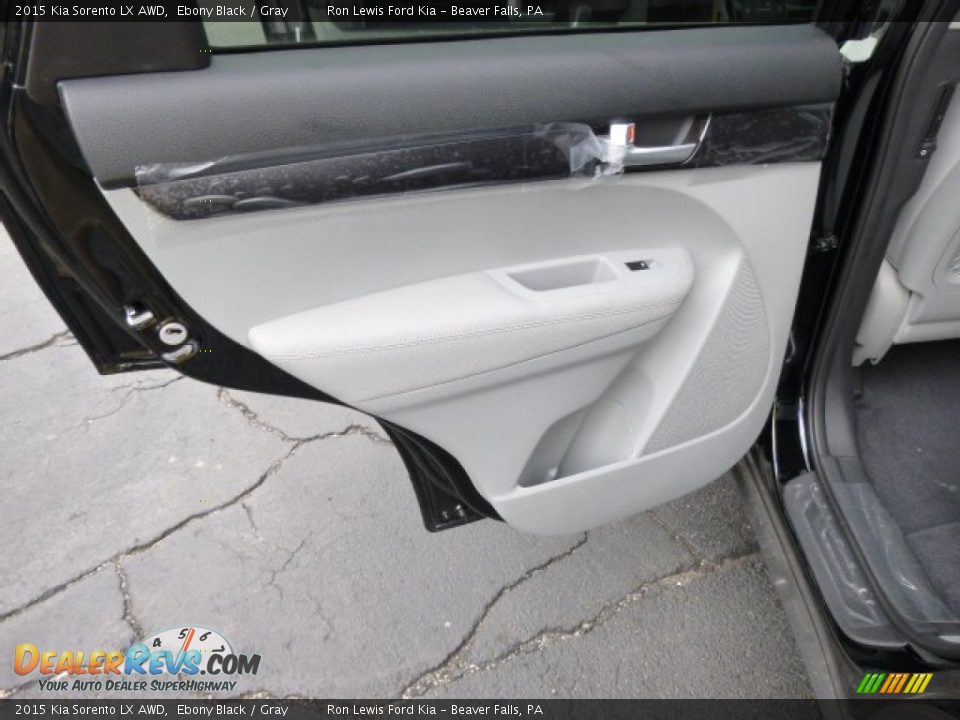 2015 Kia Sorento LX AWD Ebony Black / Gray Photo #13