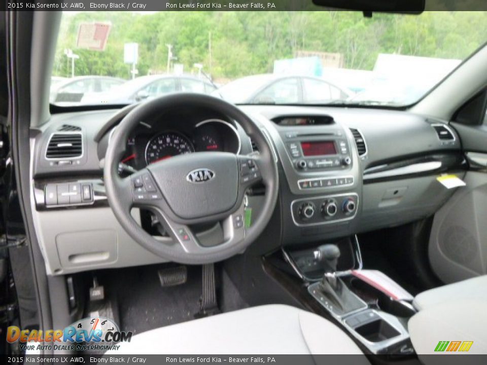 2015 Kia Sorento LX AWD Ebony Black / Gray Photo #14
