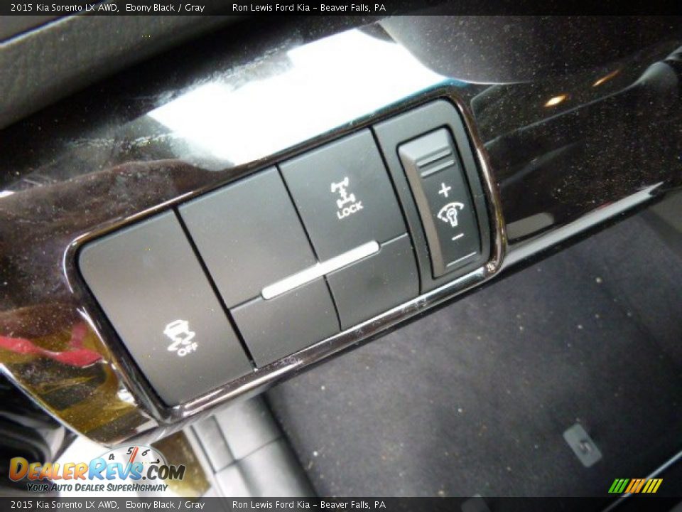 2015 Kia Sorento LX AWD Ebony Black / Gray Photo #15
