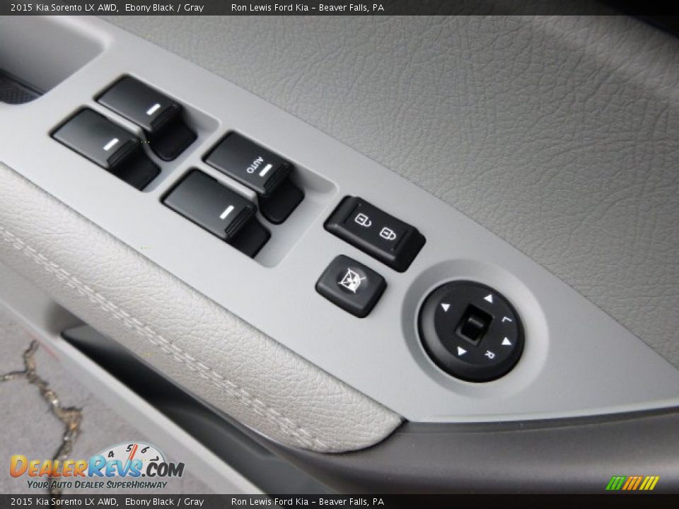 2015 Kia Sorento LX AWD Ebony Black / Gray Photo #18