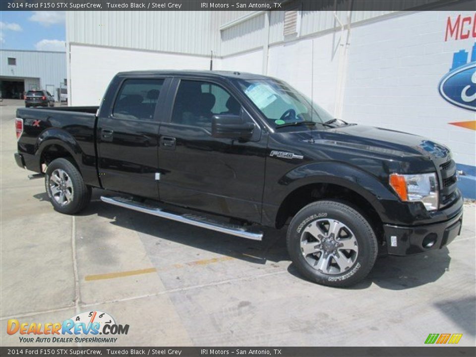 2014 Ford F150 STX SuperCrew Tuxedo Black / Steel Grey Photo #2