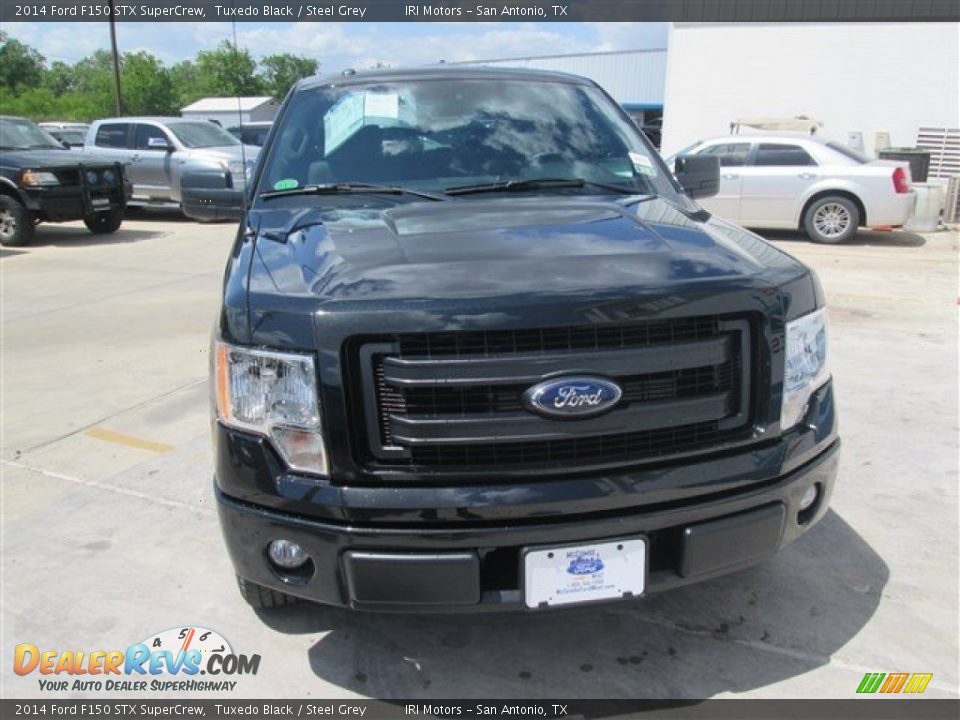 2014 Ford F150 STX SuperCrew Tuxedo Black / Steel Grey Photo #3