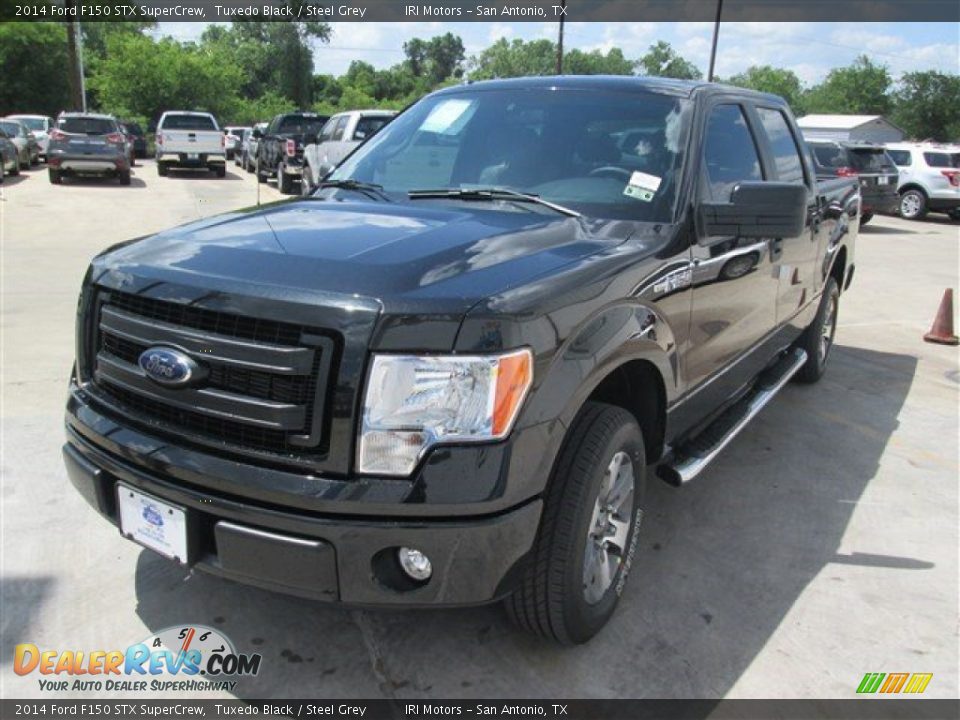 2014 Ford F150 STX SuperCrew Tuxedo Black / Steel Grey Photo #4