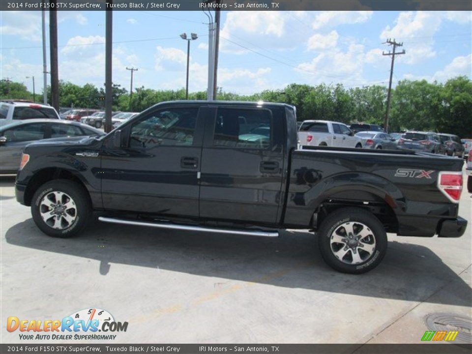 2014 Ford F150 STX SuperCrew Tuxedo Black / Steel Grey Photo #5