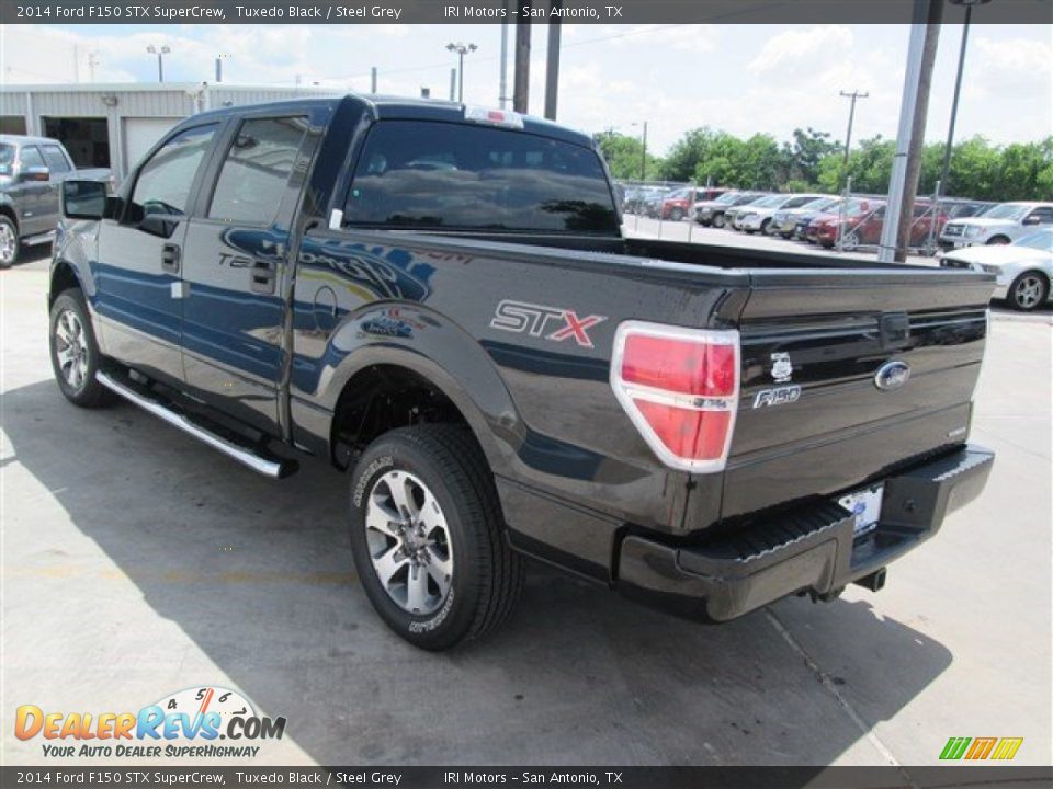 2014 Ford F150 STX SuperCrew Tuxedo Black / Steel Grey Photo #6