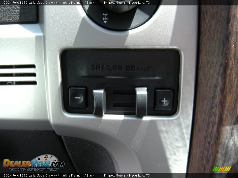 2014 Ford F150 Lariat SuperCrew 4x4 White Platinum / Black Photo #35