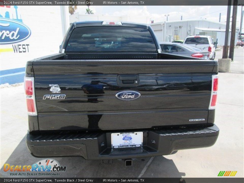 2014 Ford F150 STX SuperCrew Tuxedo Black / Steel Grey Photo #7