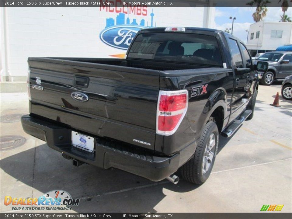 2014 Ford F150 STX SuperCrew Tuxedo Black / Steel Grey Photo #8