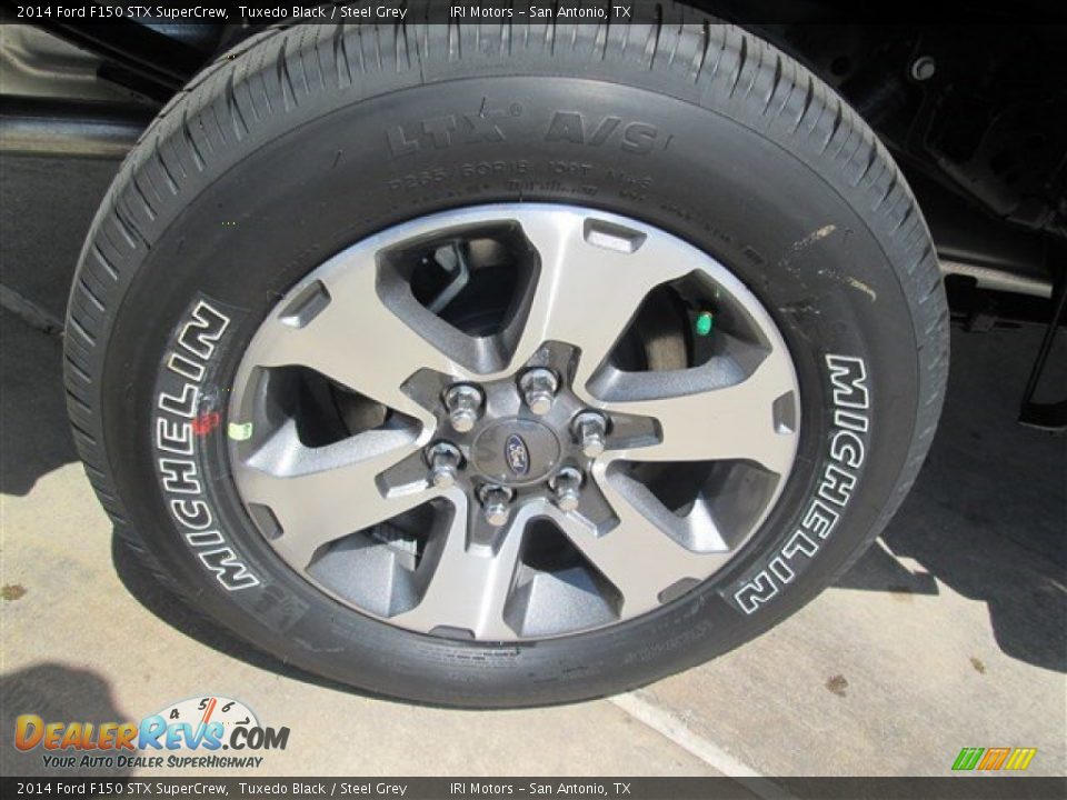 2014 Ford F150 STX SuperCrew Tuxedo Black / Steel Grey Photo #10