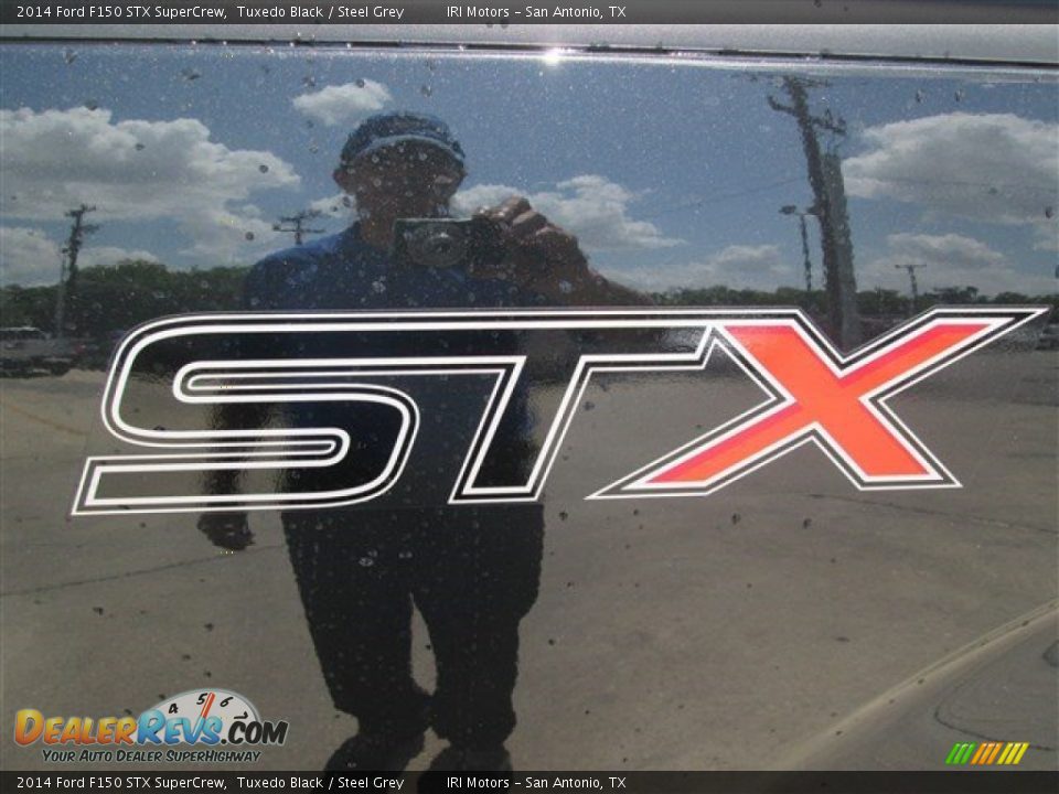 2014 Ford F150 STX SuperCrew Tuxedo Black / Steel Grey Photo #11