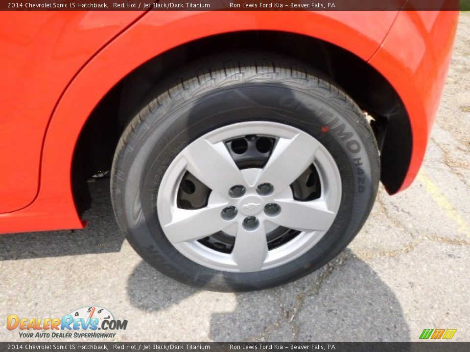 2014 Chevrolet Sonic LS Hatchback Red Hot / Jet Black/Dark Titanium Photo #9