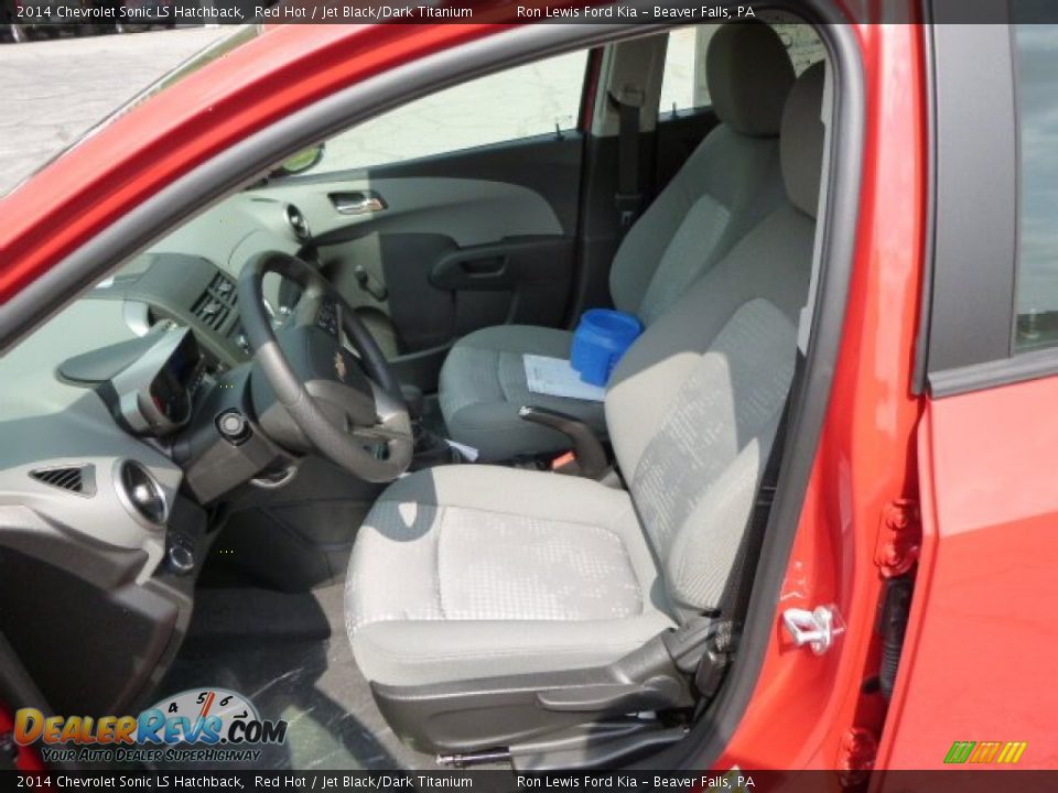 2014 Chevrolet Sonic LS Hatchback Red Hot / Jet Black/Dark Titanium Photo #10