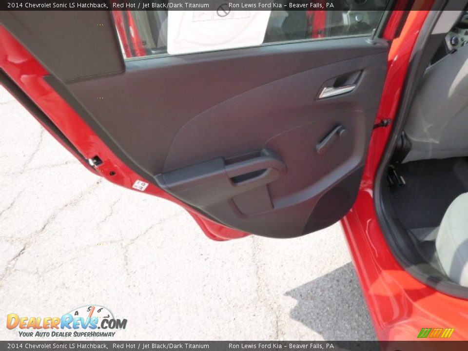 2014 Chevrolet Sonic LS Hatchback Red Hot / Jet Black/Dark Titanium Photo #13