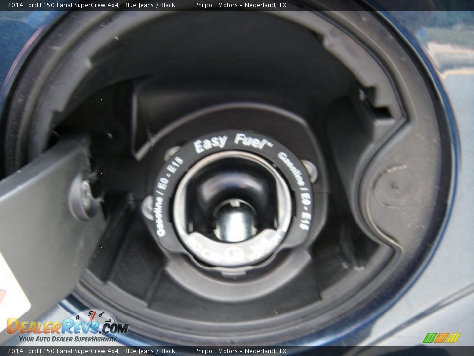 2014 Ford F150 Lariat SuperCrew 4x4 Blue Jeans / Black Photo #17