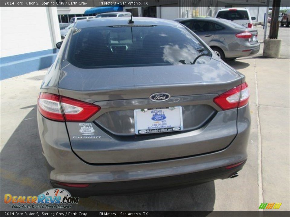 2014 Ford Fusion S Sterling Gray / Earth Gray Photo #7