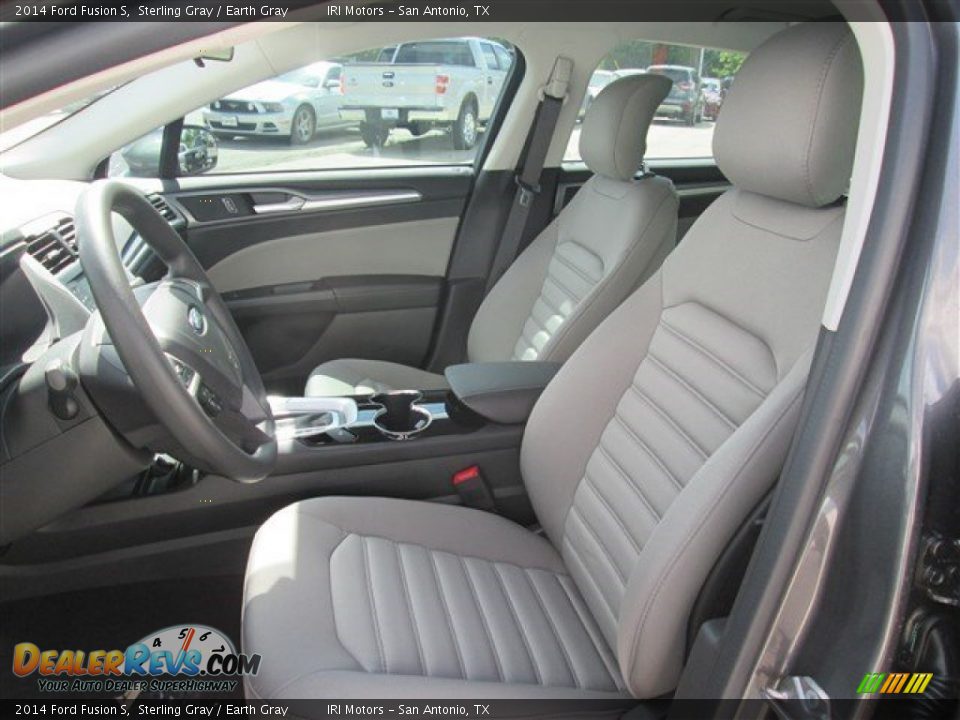 2014 Ford Fusion S Sterling Gray / Earth Gray Photo #10