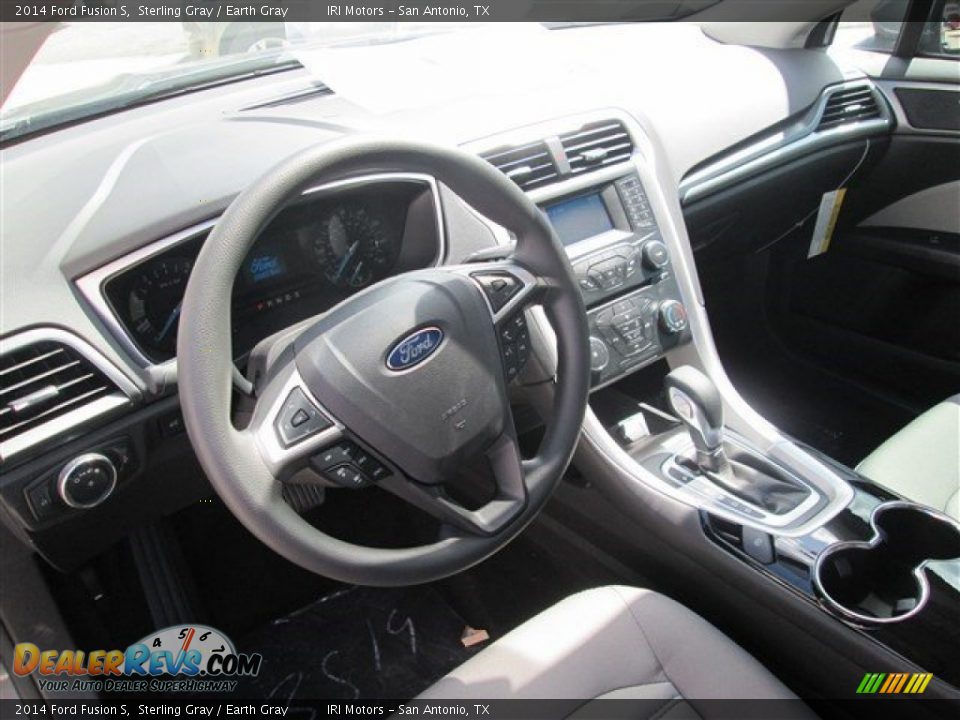 2014 Ford Fusion S Sterling Gray / Earth Gray Photo #11