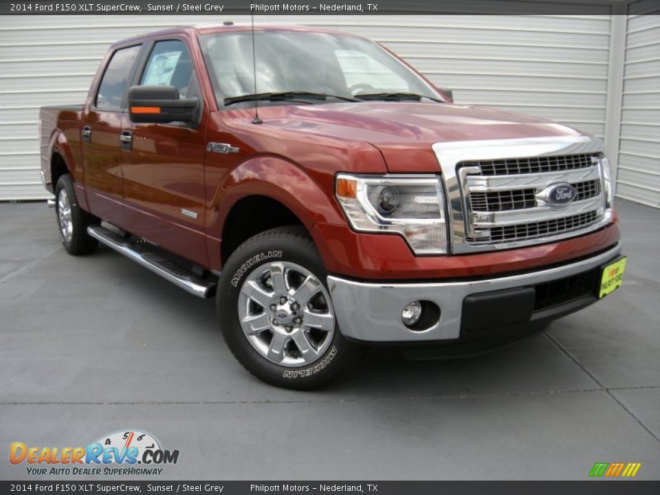 2014 Ford F150 XLT SuperCrew Sunset / Steel Grey Photo #1