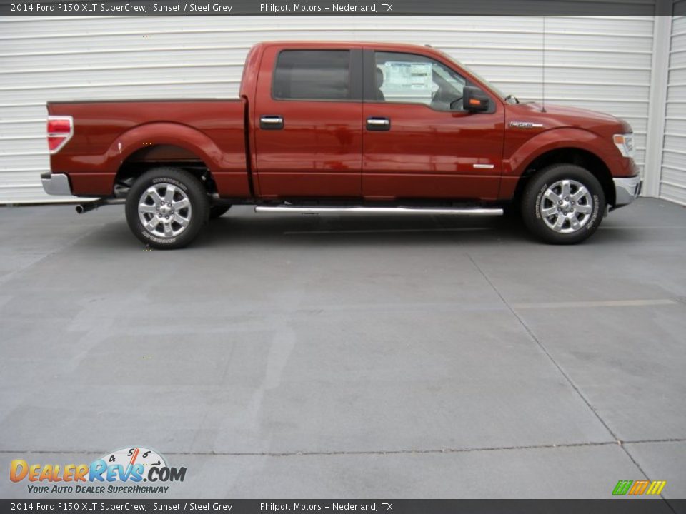 2014 Ford F150 XLT SuperCrew Sunset / Steel Grey Photo #3