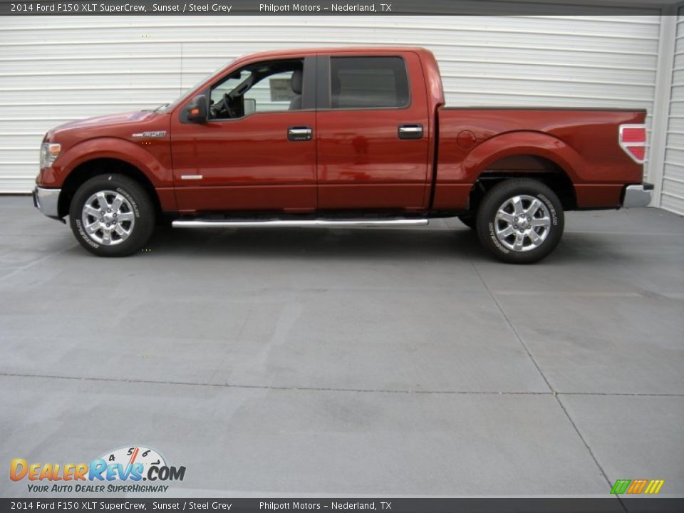 2014 Ford F150 XLT SuperCrew Sunset / Steel Grey Photo #6