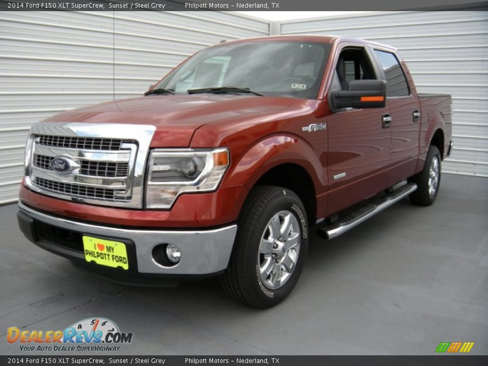 2014 Ford F150 XLT SuperCrew Sunset / Steel Grey Photo #7