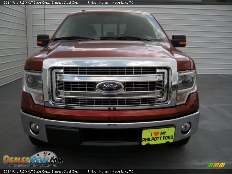 2014 Ford F150 XLT SuperCrew Sunset / Steel Grey Photo #8