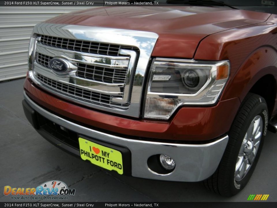 2014 Ford F150 XLT SuperCrew Sunset / Steel Grey Photo #10