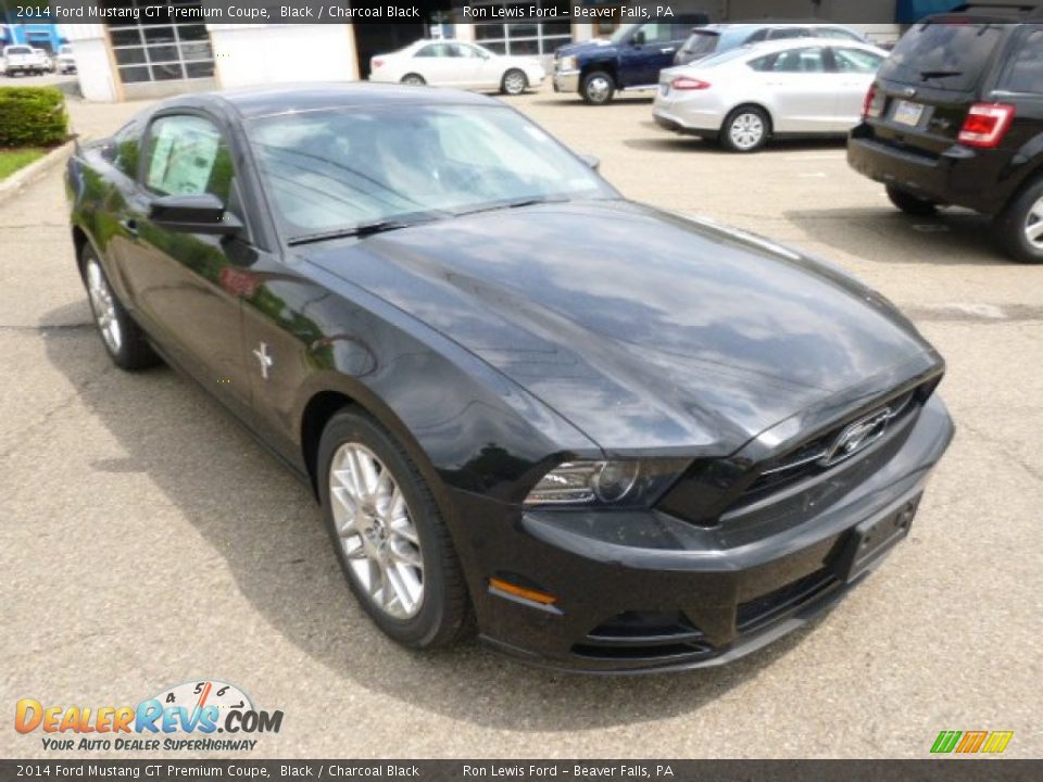 2014 Ford Mustang GT Premium Coupe Black / Charcoal Black Photo #2