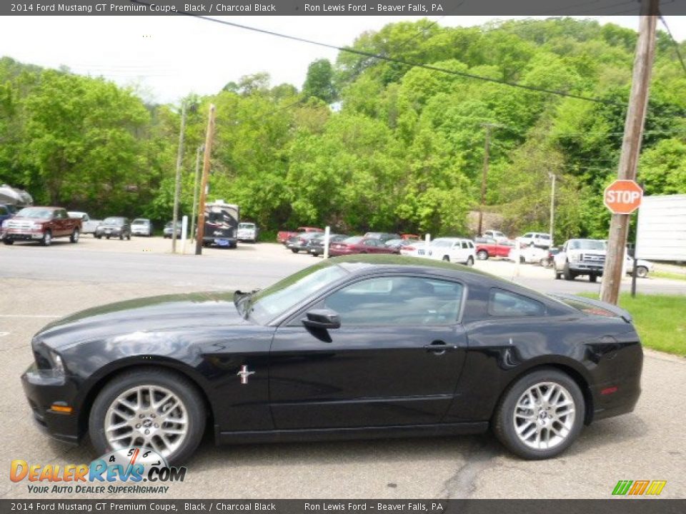 2014 Ford Mustang GT Premium Coupe Black / Charcoal Black Photo #5