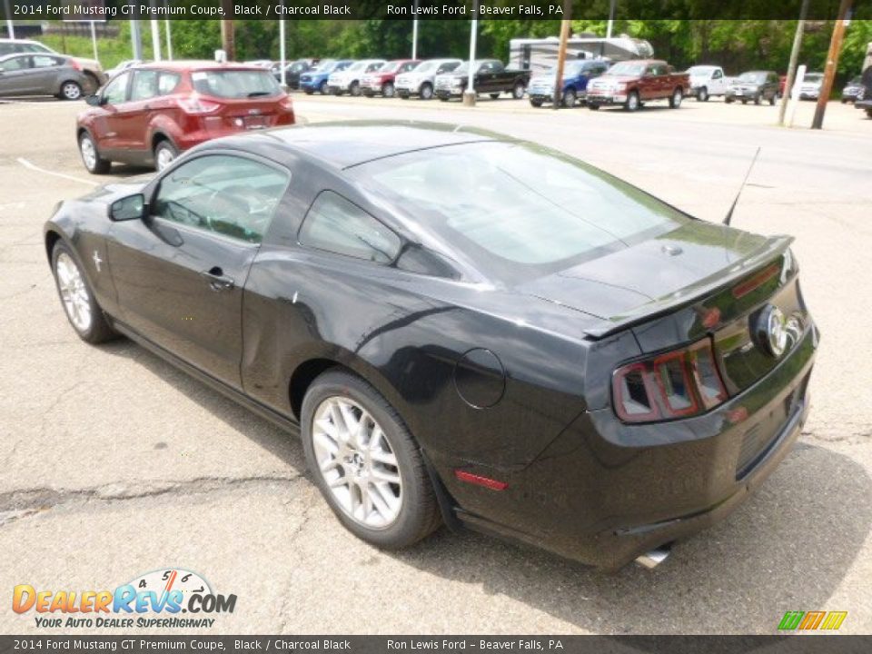 2014 Ford Mustang GT Premium Coupe Black / Charcoal Black Photo #6