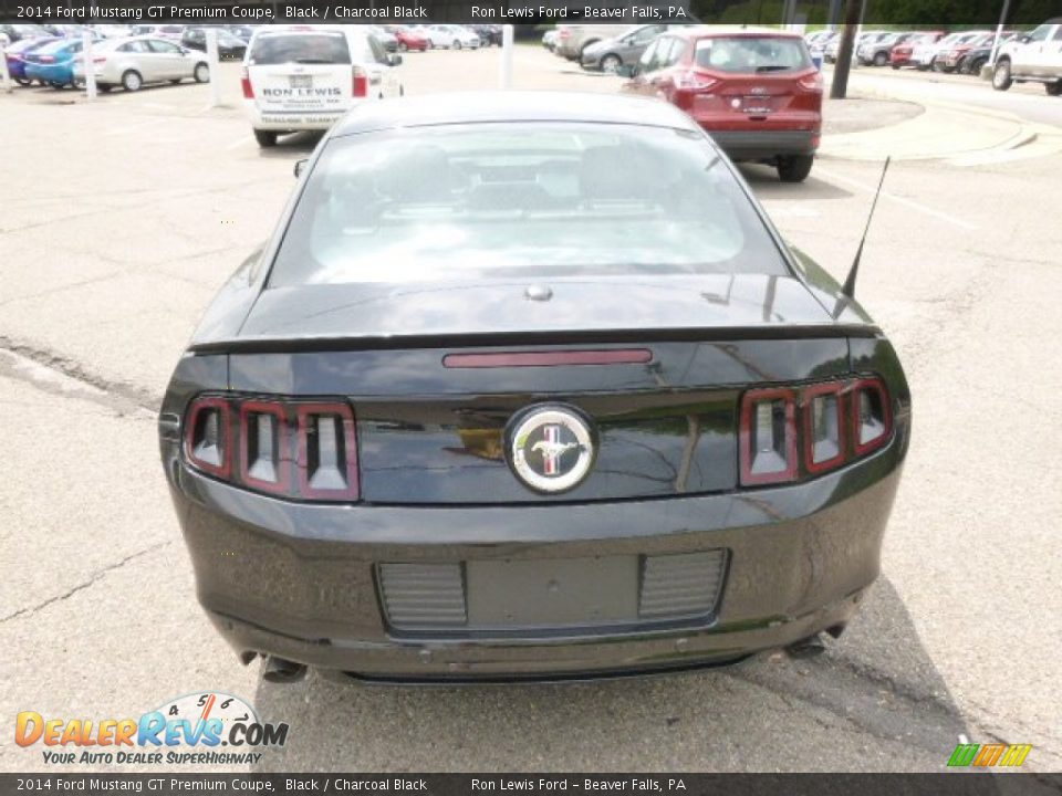 2014 Ford Mustang GT Premium Coupe Black / Charcoal Black Photo #7