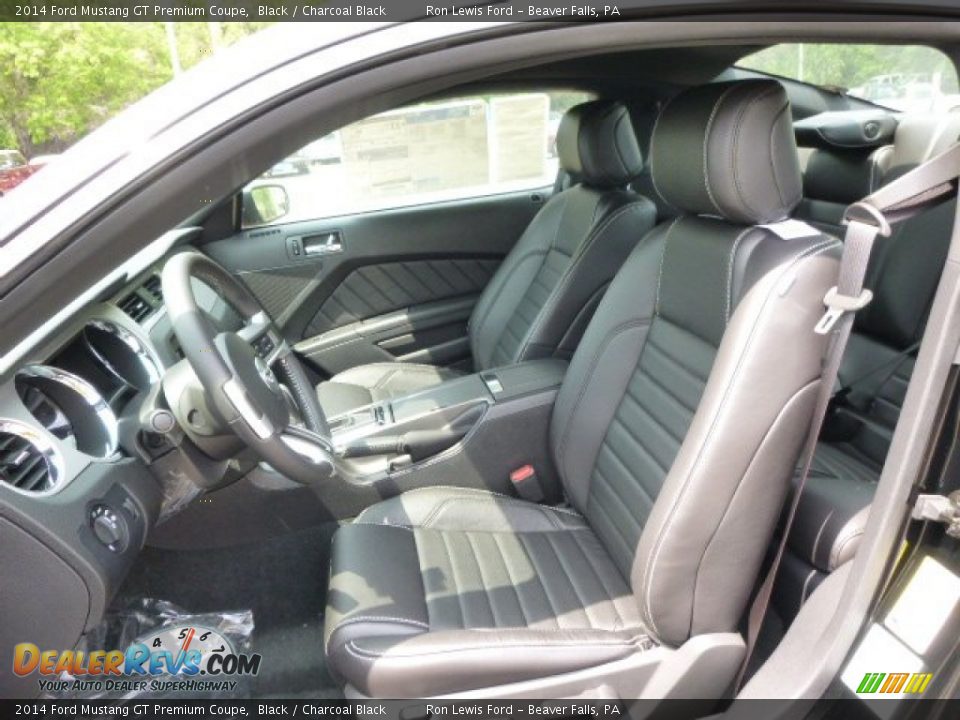 2014 Ford Mustang GT Premium Coupe Black / Charcoal Black Photo #10