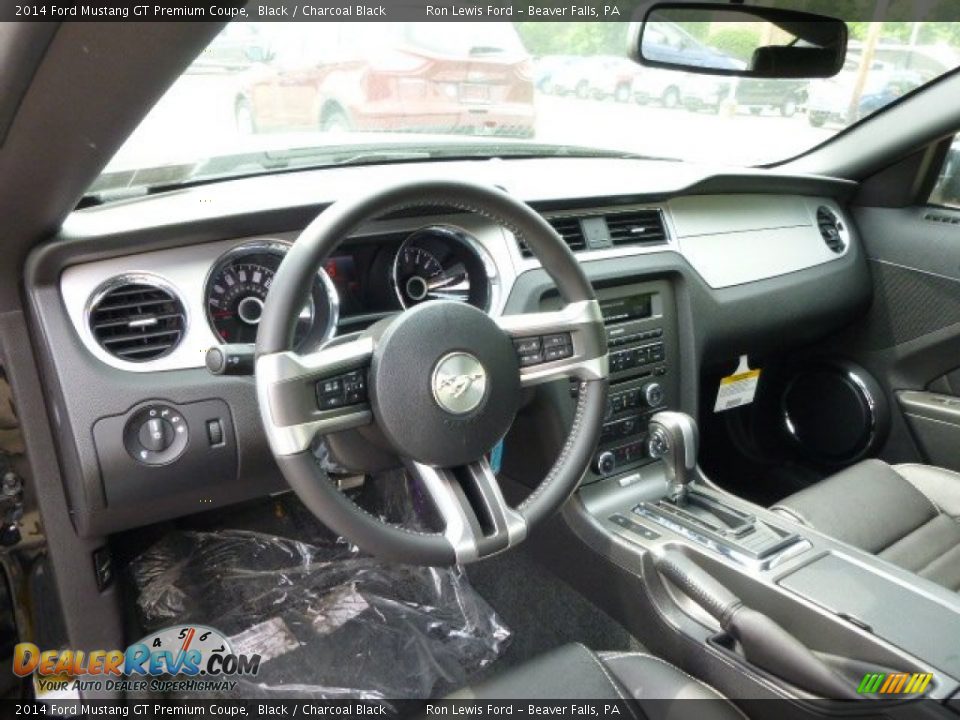 2014 Ford Mustang GT Premium Coupe Black / Charcoal Black Photo #12